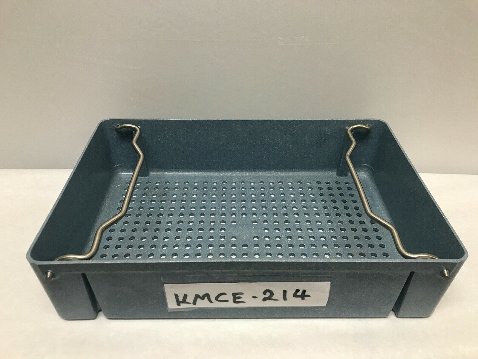 Blue SS Sterilization Tray (L:14"; H: 3.25"; W: 9.25") | KMCE-214 DIAGNOSTIC ULTRASOUND MACHINES FOR SALE