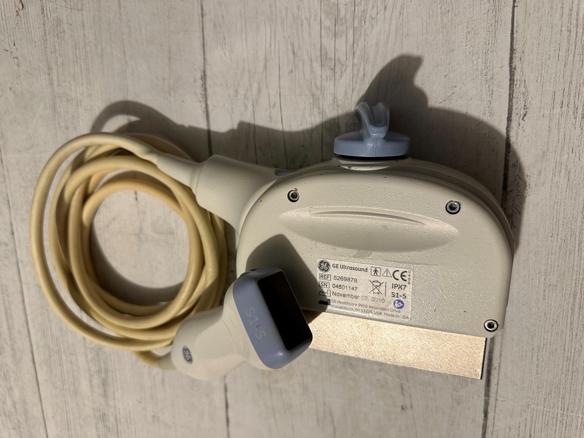 GE S1-5 Ultrasound Array Probe Transducer for Logiq 9, Model 5269878 DIAGNOSTIC ULTRASOUND MACHINES FOR SALE
