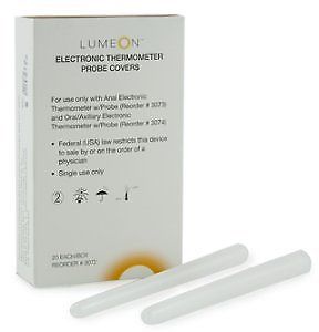 LUMEON Oral / Rectal Thermometer Probe Cover, Box of 500 637390941363 DIAGNOSTIC ULTRASOUND MACHINES FOR SALE