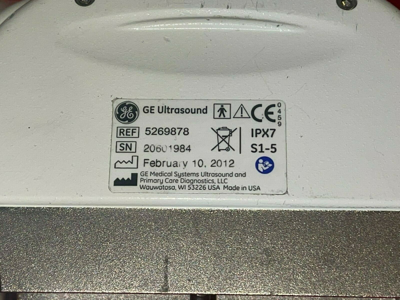 GE S1-5 Sector Array ULTRASOUND Transducer PROBE 5269878 IPX7 DIAGNOSTIC ULTRASOUND MACHINES FOR SALE
