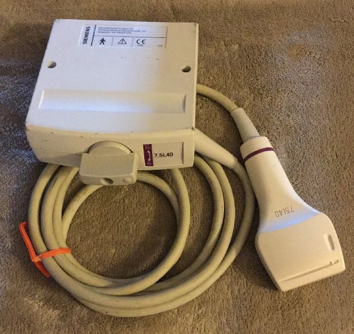 Siemens 7.5L40 Linear Array Ultrasound Transducer Probe #05260281 DIAGNOSTIC ULTRASOUND MACHINES FOR SALE