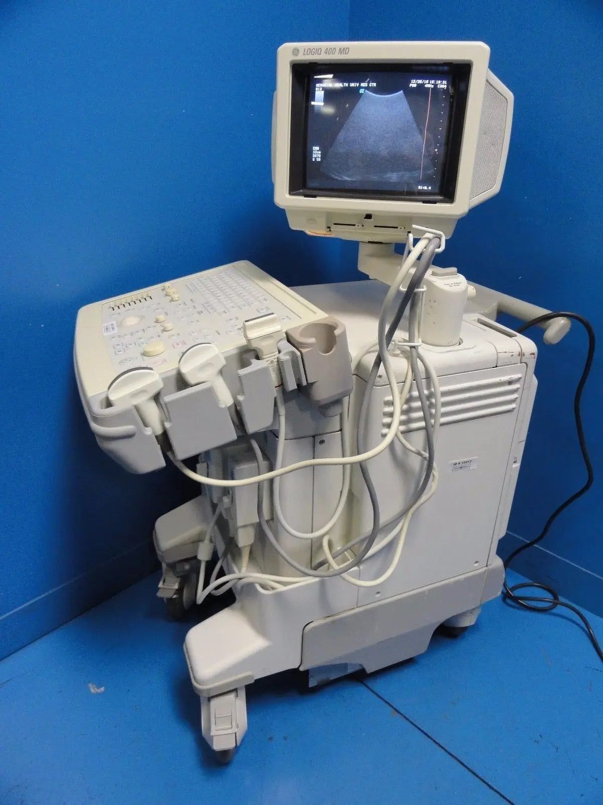 GE Logiq 400 MD Soft Pack Ultrasound W/ C364, C551, 739L Probes & Printer~12413 DIAGNOSTIC ULTRASOUND MACHINES FOR SALE