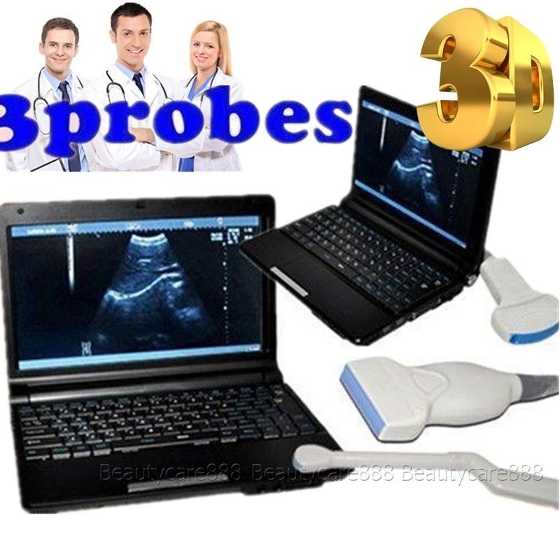 Free 3D Laptop Ultrasound Machine Scanner+ Convex +Linear+ Transvaginal 3 Probes DIAGNOSTIC ULTRASOUND MACHINES FOR SALE