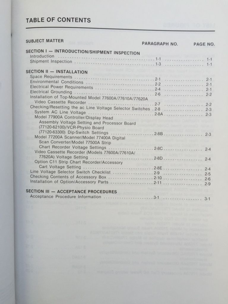 the contents of a table of contents in a book