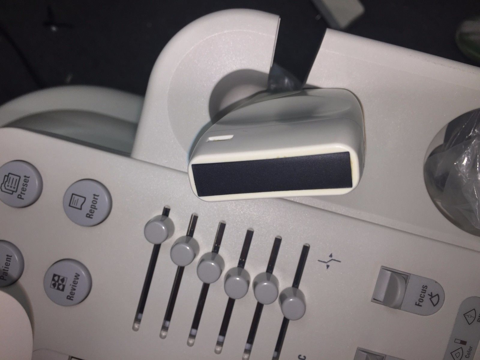 a close up of a machine with buttons and buttons