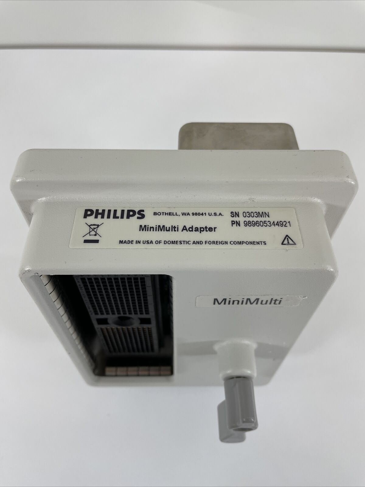 Philips MiniMulti Ultrasound Transducer Adapter 989605344921 DIAGNOSTIC ULTRASOUND MACHINES FOR SALE
