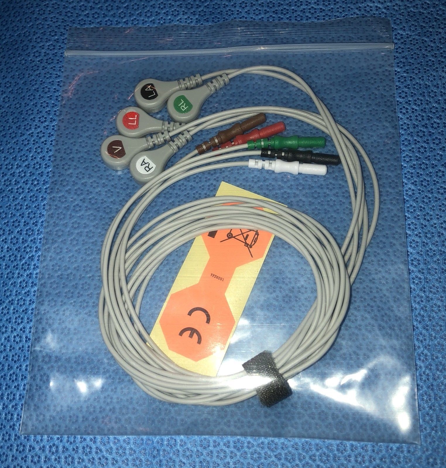 ECG Leadwire 5 Leads Snap AHA - Same Day Shipping - US Located DIAGNOSTIC ULTRASOUND MACHINES FOR SALE