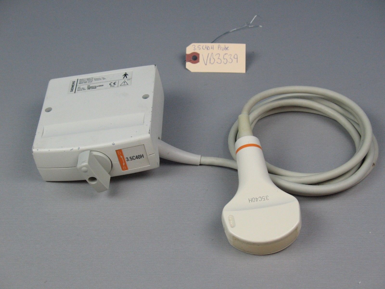 Siemens 3.5C40H Convex Ultrasound Probe 5260273-L0850 Sonoline Elegra OB GYN DIAGNOSTIC ULTRASOUND MACHINES FOR SALE