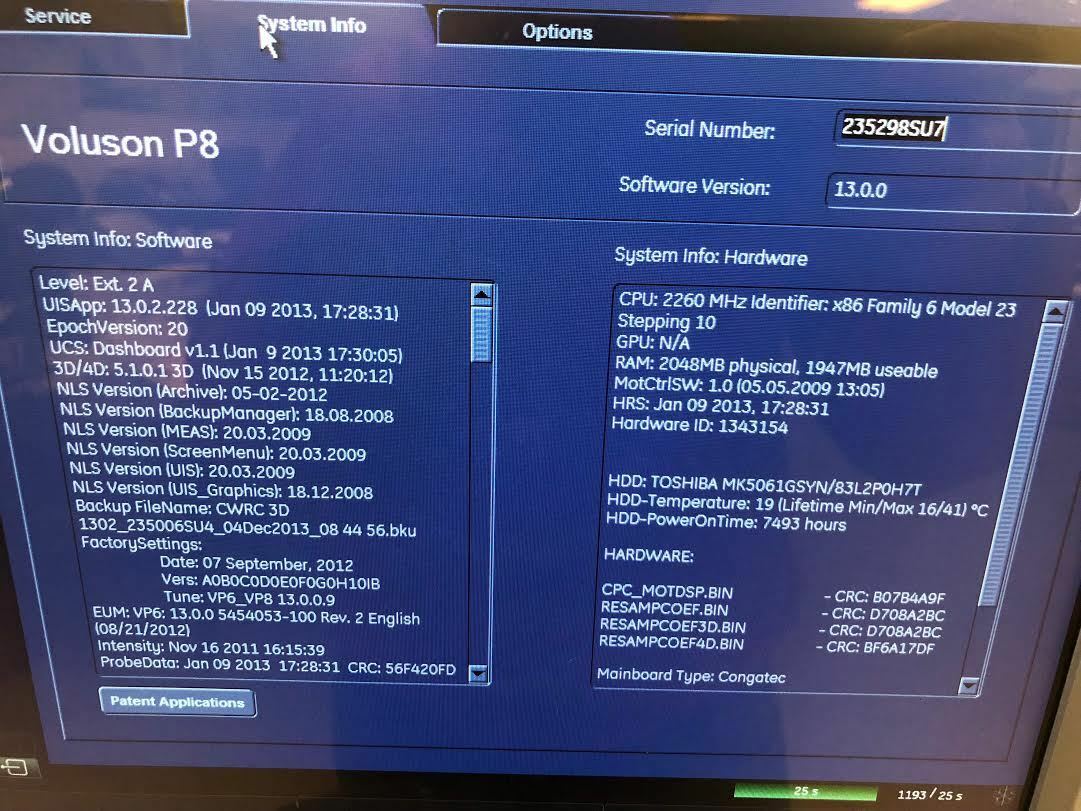 GE Voluson P8 Ultrasound Machine with E8C-RS, 12-RS, 4C-RS Probes DIAGNOSTIC ULTRASOUND MACHINES FOR SALE