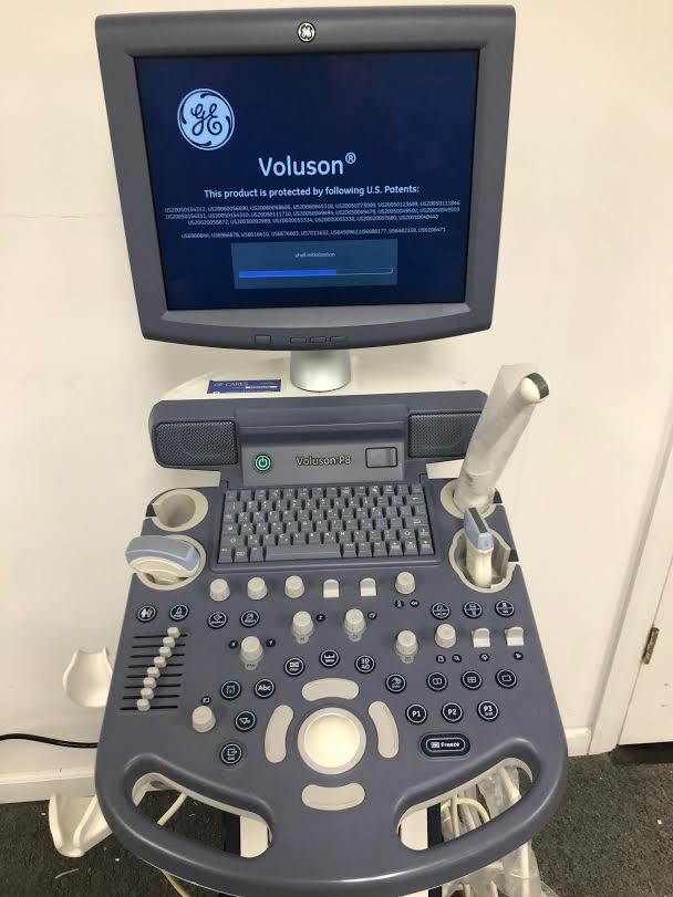 GE Voluson P8 Ultrasound Machine with E8C-RS, 12-RS, 4C-RS Probes DIAGNOSTIC ULTRASOUND MACHINES FOR SALE