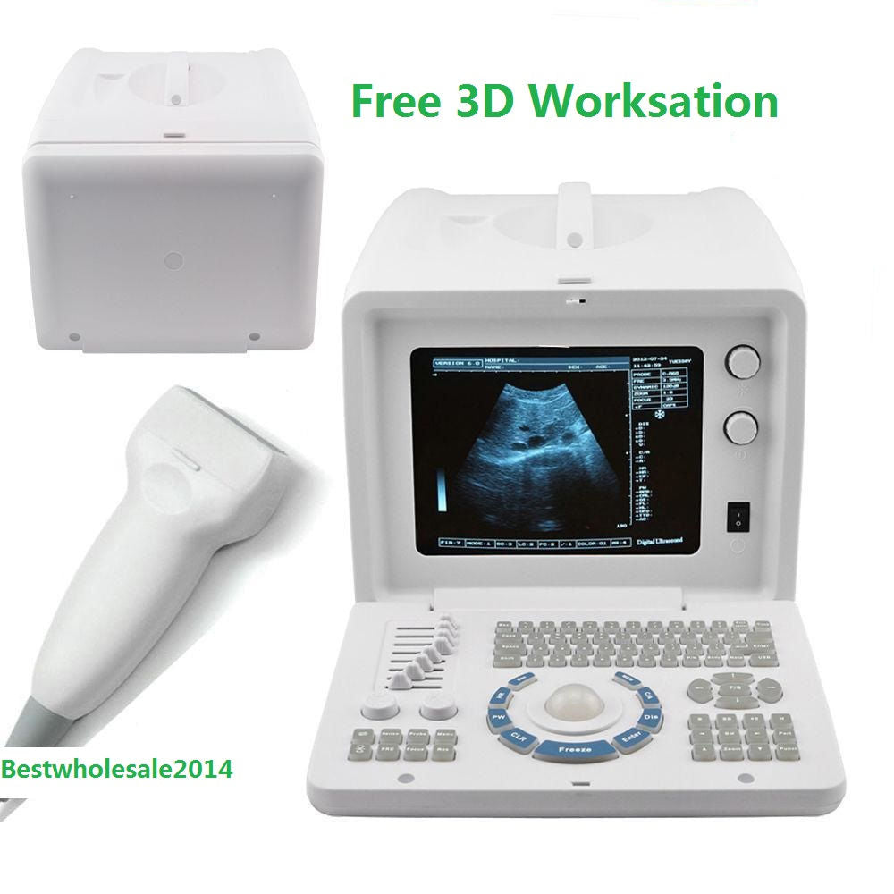 Medical B Ultrasound Ultrasound Scanner Machine + Linear Probe/Sensor + 3D A+ 190891833112 DIAGNOSTIC ULTRASOUND MACHINES FOR SALE