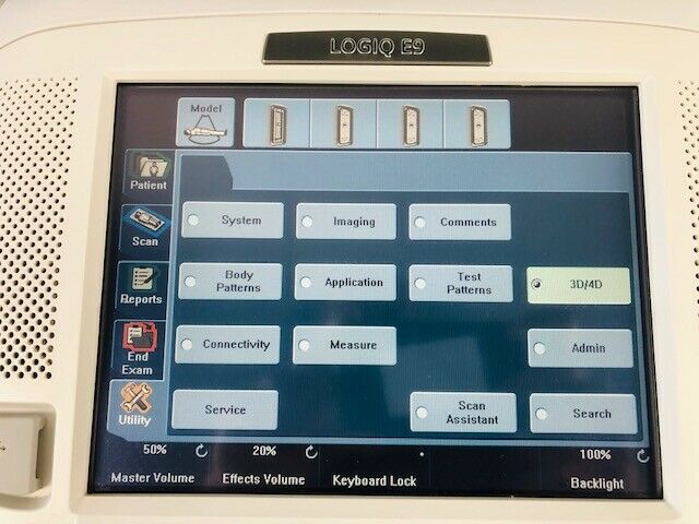 GE HEALTHCARE LOGIQ E9 BT2011 R2.1.3 ULTRASOUND SYSTEM 5390139 (U1011) DIAGNOSTIC ULTRASOUND MACHINES FOR SALE