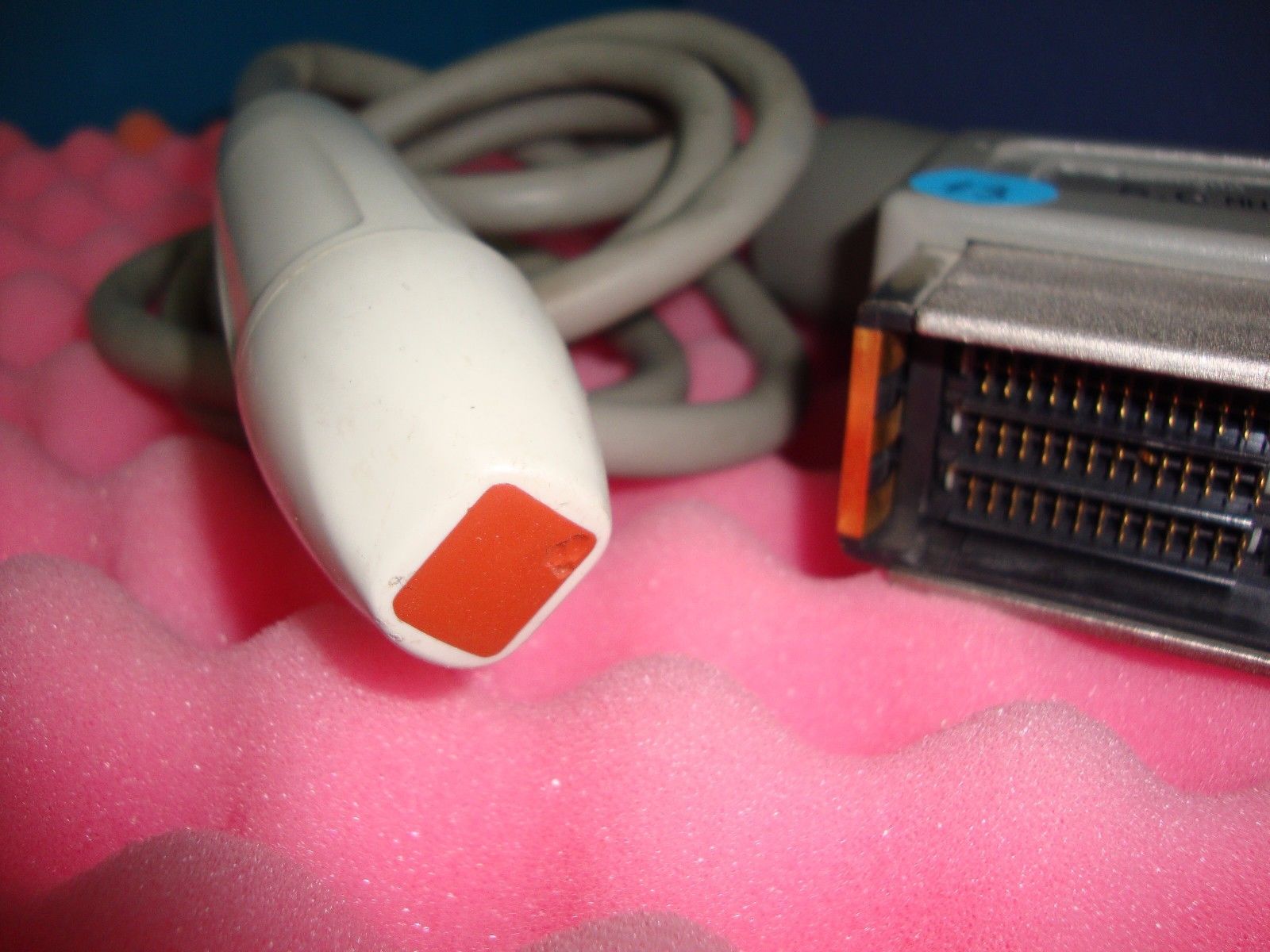 probe head on red lense