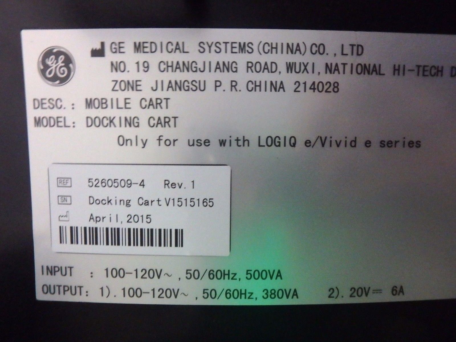 GE LOGIQ-e BT12 Portable 3D Ultrasound w/ 12L-RS Linear & 4C-RS Convex Probes DIAGNOSTIC ULTRASOUND MACHINES FOR SALE