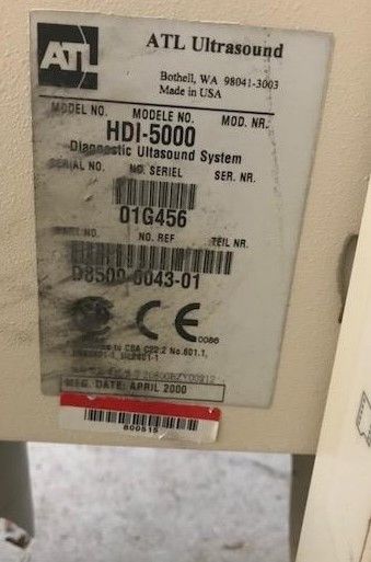 ATL HDI 5000 Diagnostic Ultrasound w/1 Probe DIAGNOSTIC ULTRASOUND MACHINES FOR SALE