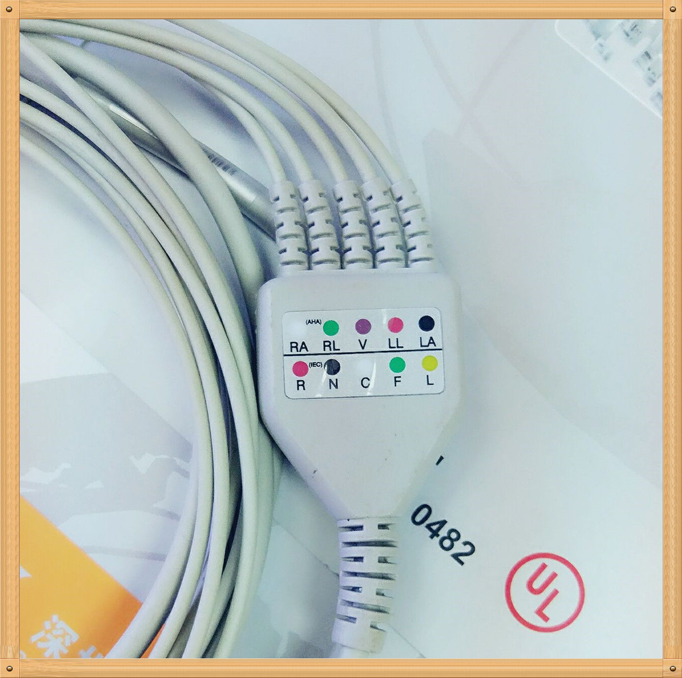 GE Marquette 11 Pin One Piece ECG Cable 5 Leads Snap AHA DIAGNOSTIC ULTRASOUND MACHINES FOR SALE