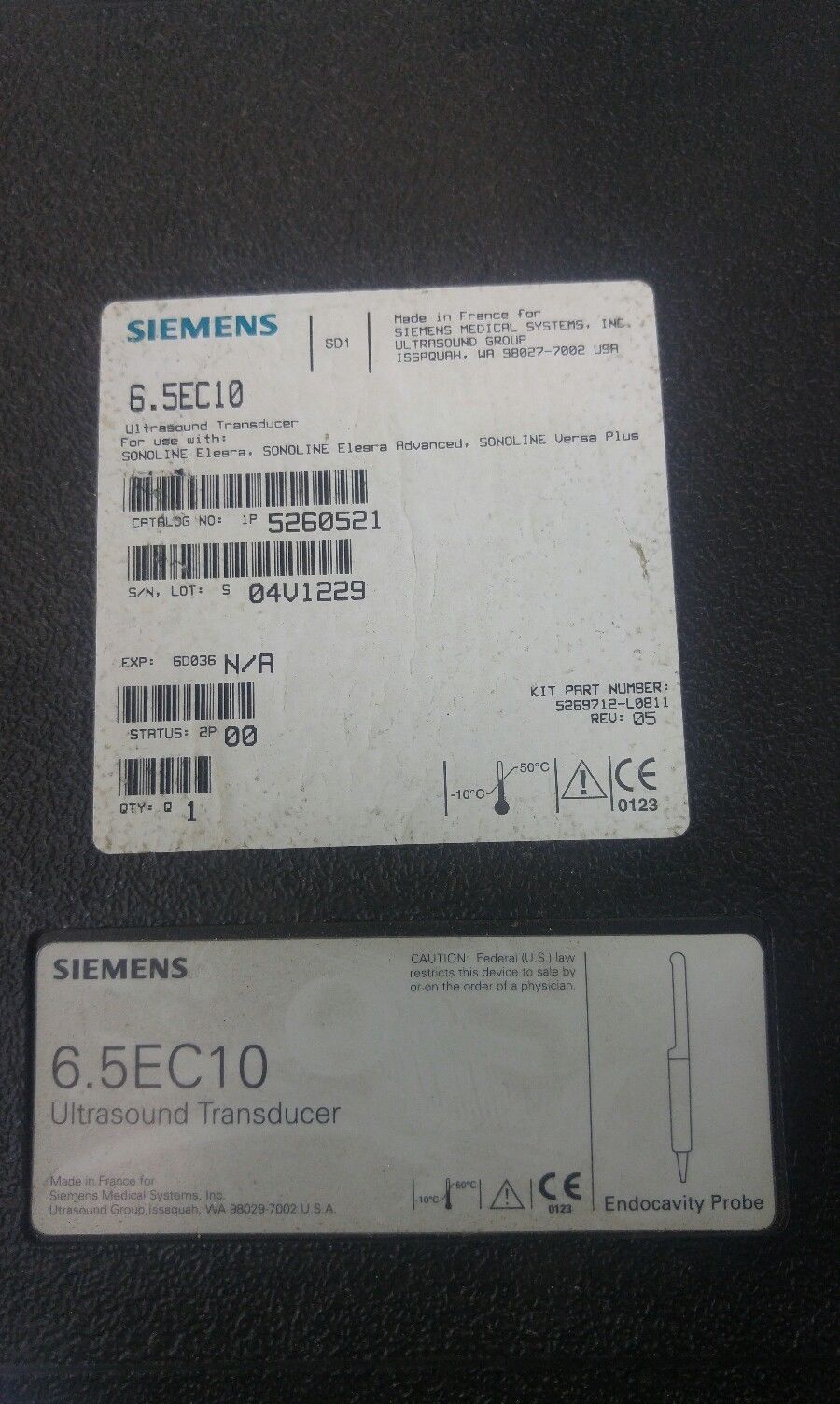 Siemens 6.5EC10 Endovaginal Ultrasound Curved Array Transducer Probe DIAGNOSTIC ULTRASOUND MACHINES FOR SALE