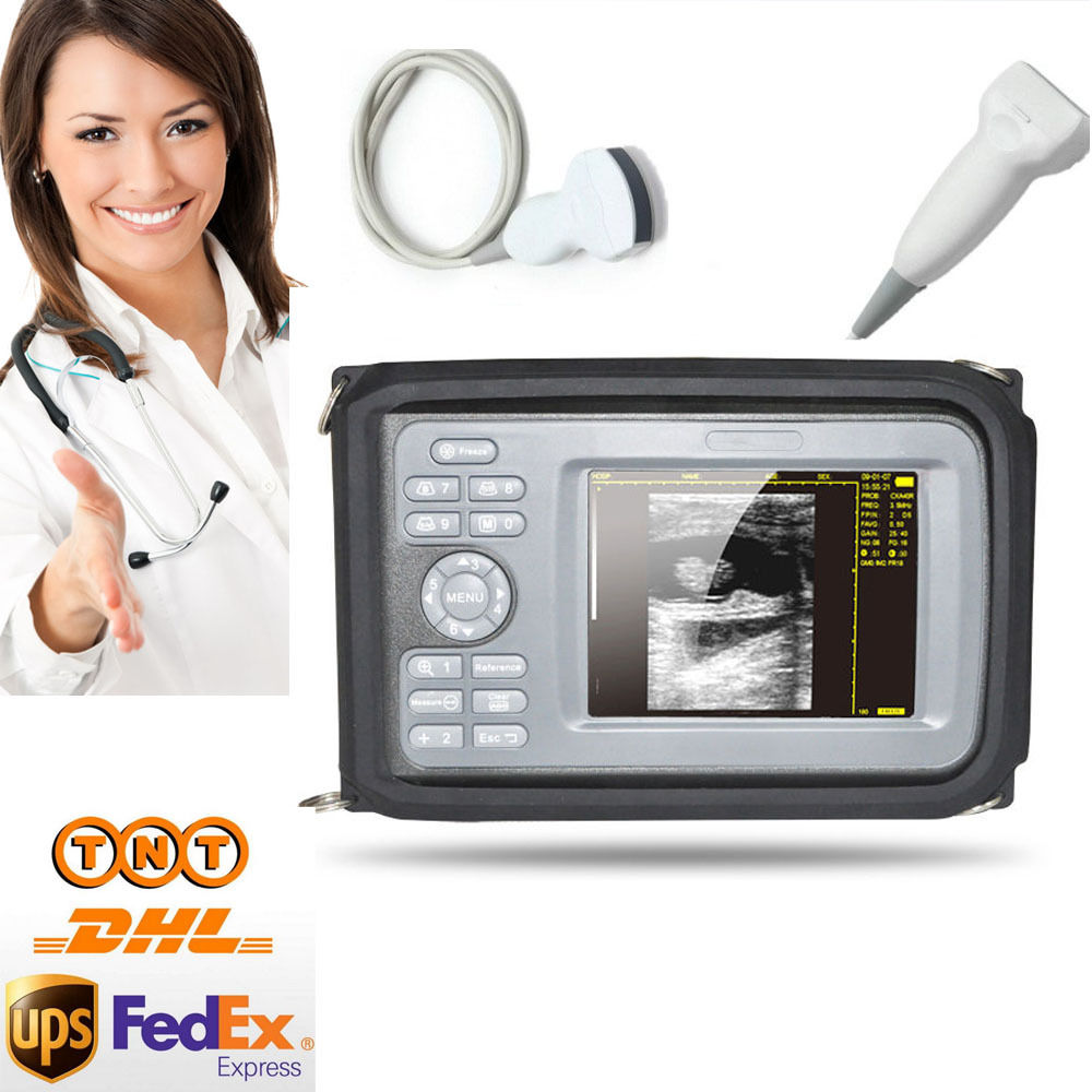 5.5 " Digital Ultrasound Scanner Convex + Linear 2 probe Human Fast + Box 190891433428 DIAGNOSTIC ULTRASOUND MACHINES FOR SALE