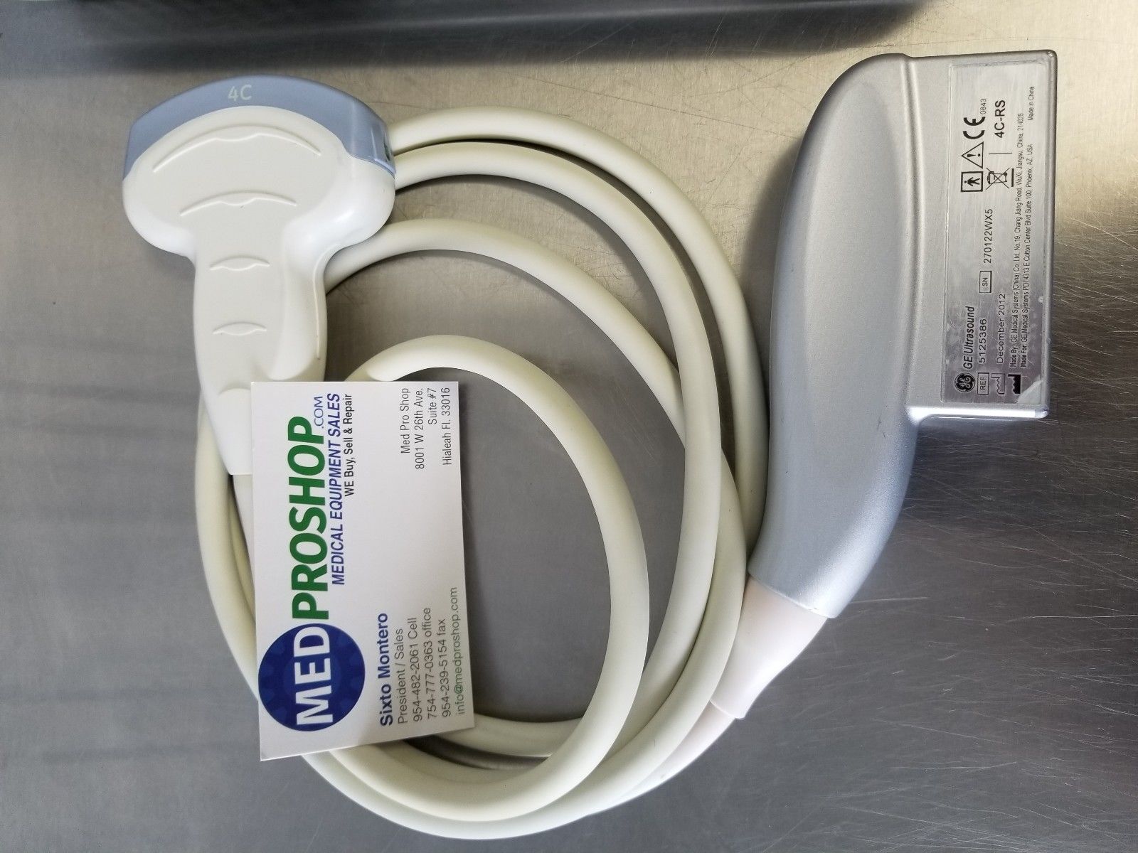 probe wrapped metal table