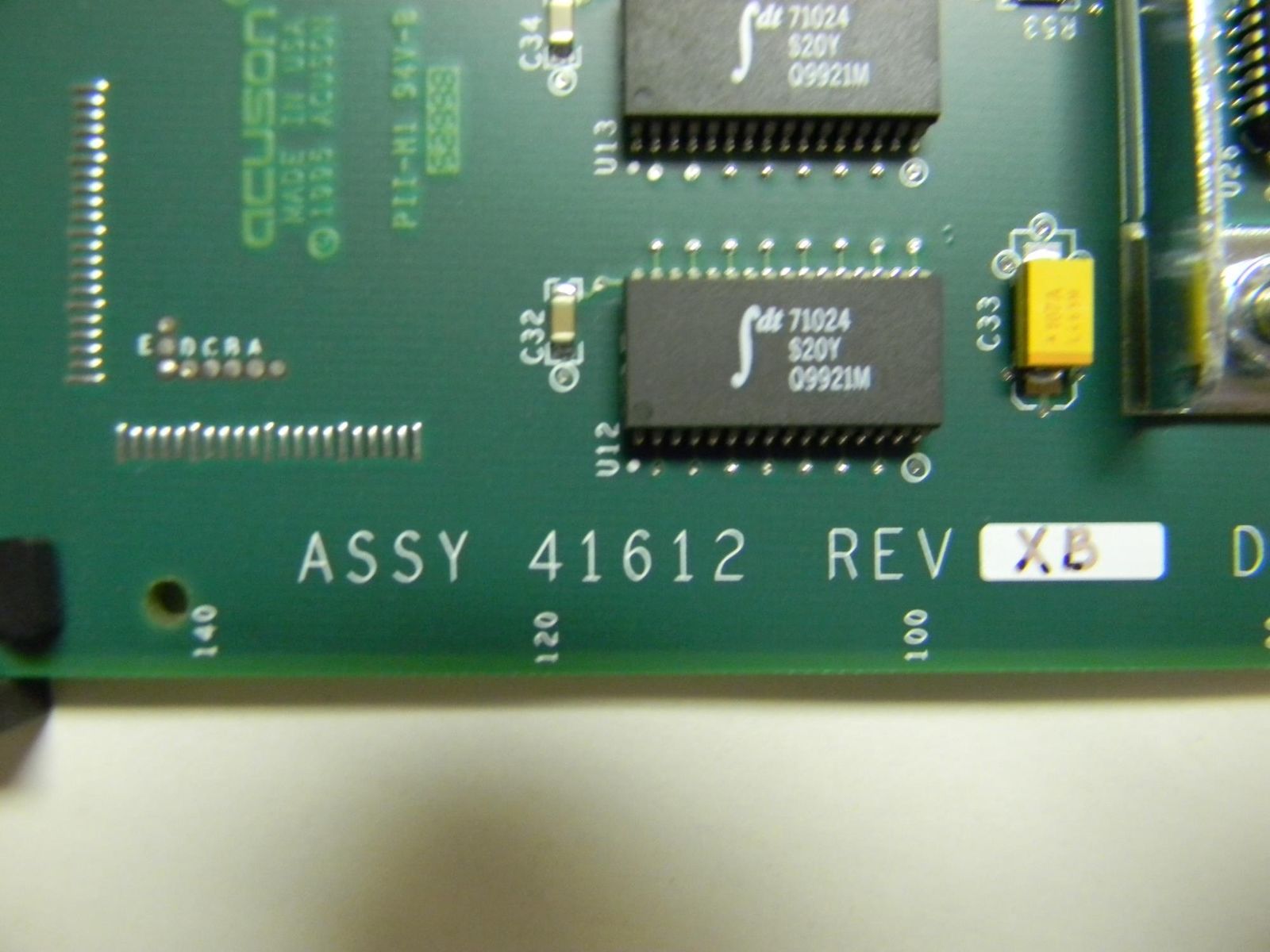 Acuson Sequoia C256 Ultrasound ASSY 41612 REV. XB WFP BOARD DIAGNOSTIC ULTRASOUND MACHINES FOR SALE