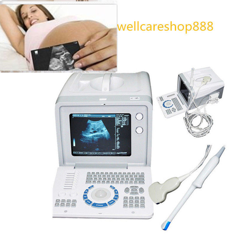 Portable 10'' 3D Digital Ultrasound Scanner Machine Convex+Transvaginal 2 Probes 190891918765 DIAGNOSTIC ULTRASOUND MACHINES FOR SALE