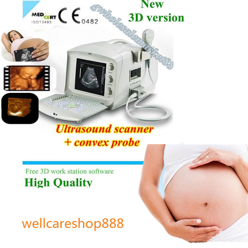 Digital Diagnose System Ultrasound Scanner Monitor Convex+Linear Probe 3D Image DIAGNOSTIC ULTRASOUND MACHINES FOR SALE