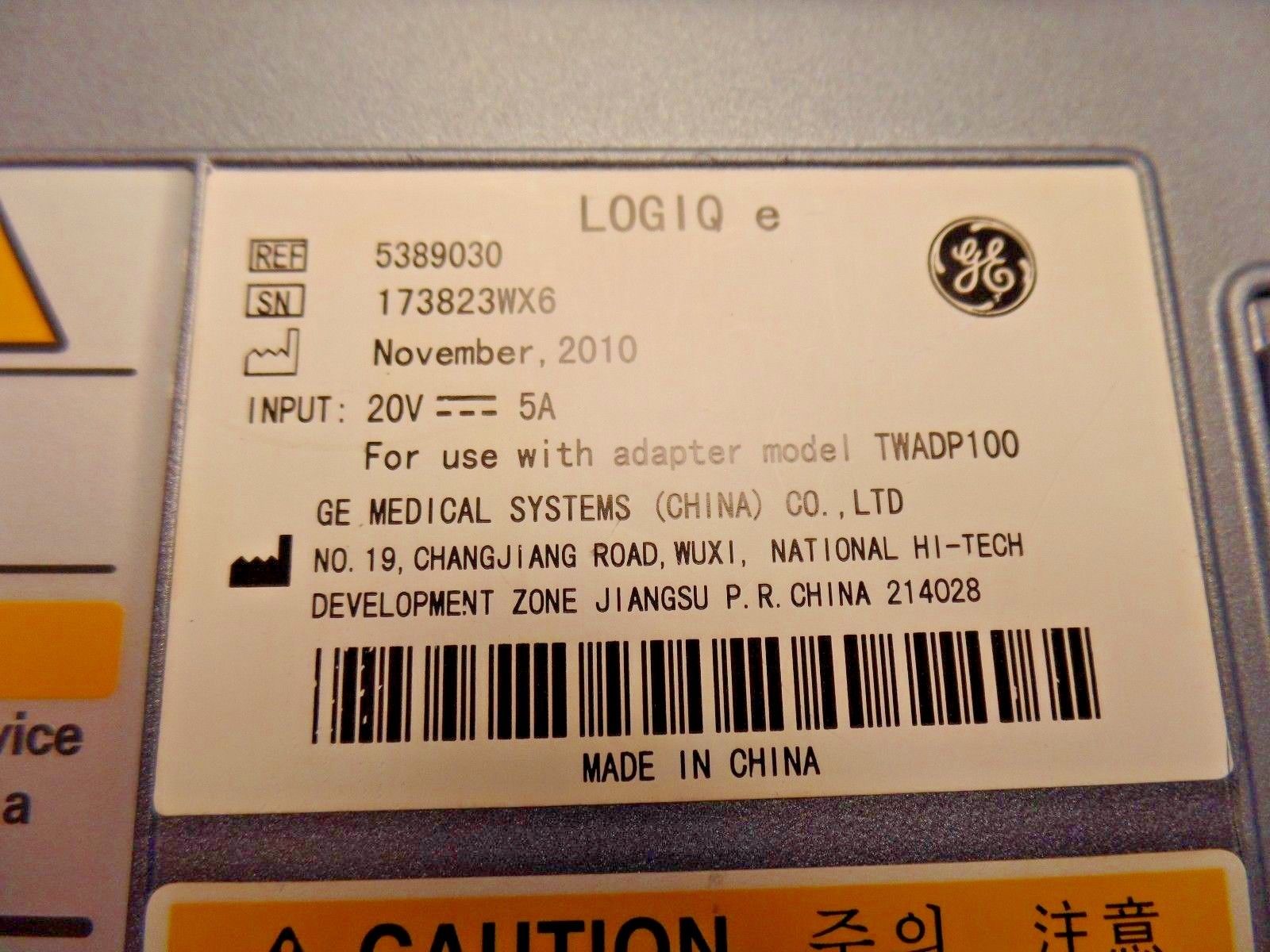 GE Logiq e Ultrasound software version R6.0.5 w/ GE 8l-RS DOM 2010 DIAGNOSTIC ULTRASOUND MACHINES FOR SALE