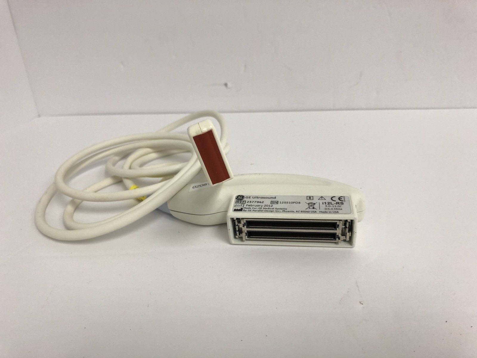 GE i12L-RS Ultrasound Probe Ref No 2377942 DOM February 2012 DIAGNOSTIC ULTRASOUND MACHINES FOR SALE