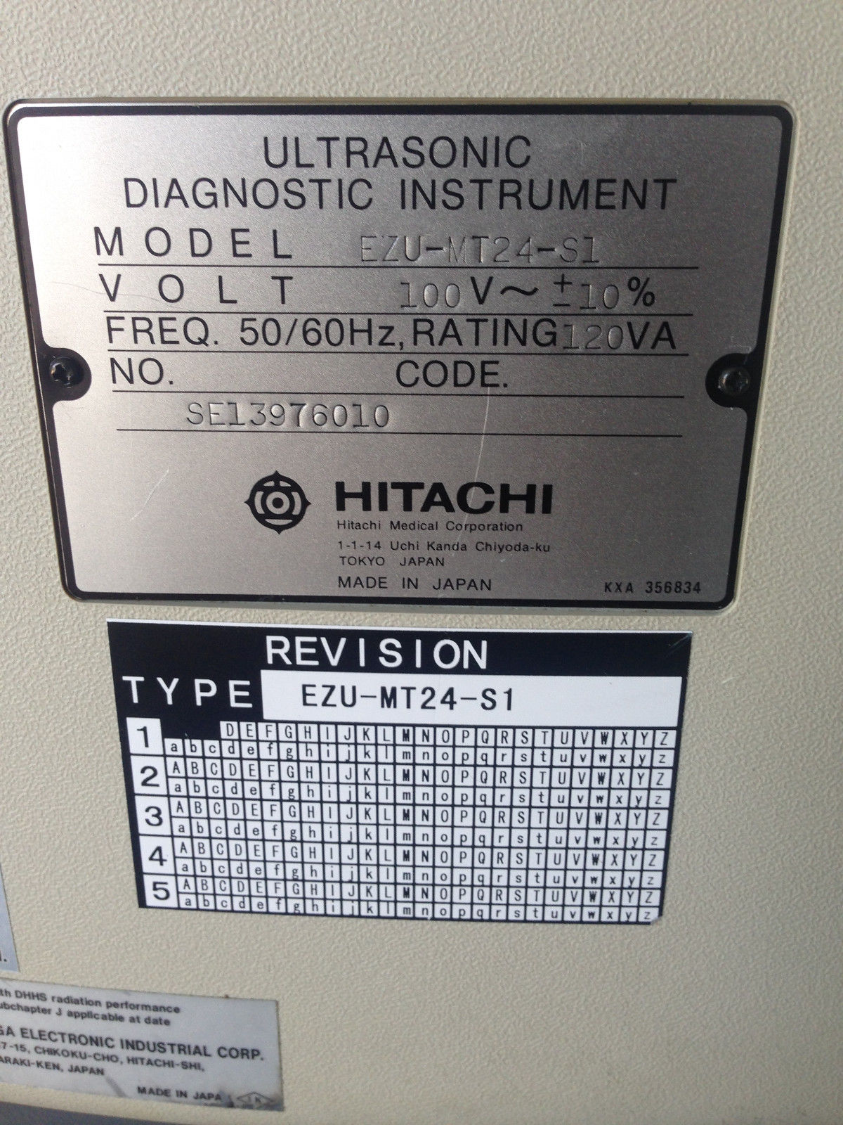 Hitachi EUB-6000 Ultrasound Machine Scanner with Foot Pedal and Recorder DIAGNOSTIC ULTRASOUND MACHINES FOR SALE