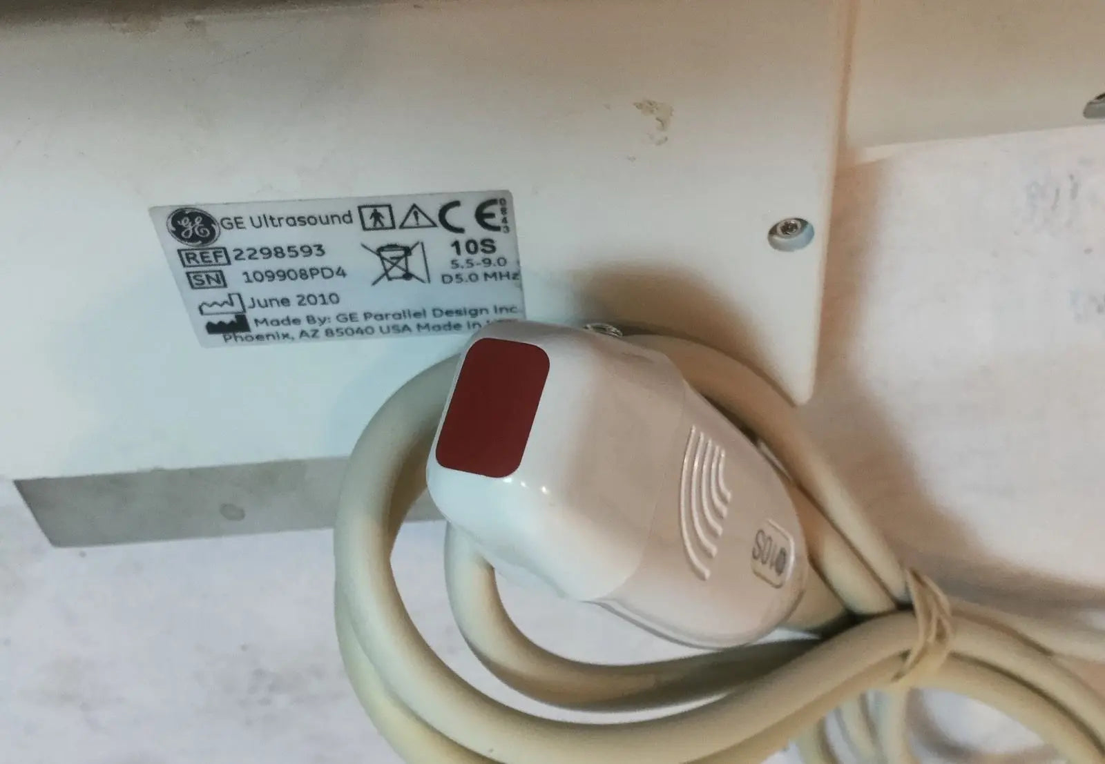 GE Logiq 5S 2010 Ultrasound Transducer Probe Model 2347469 2.25-4.75MHZ DIAGNOSTIC ULTRASOUND MACHINES FOR SALE