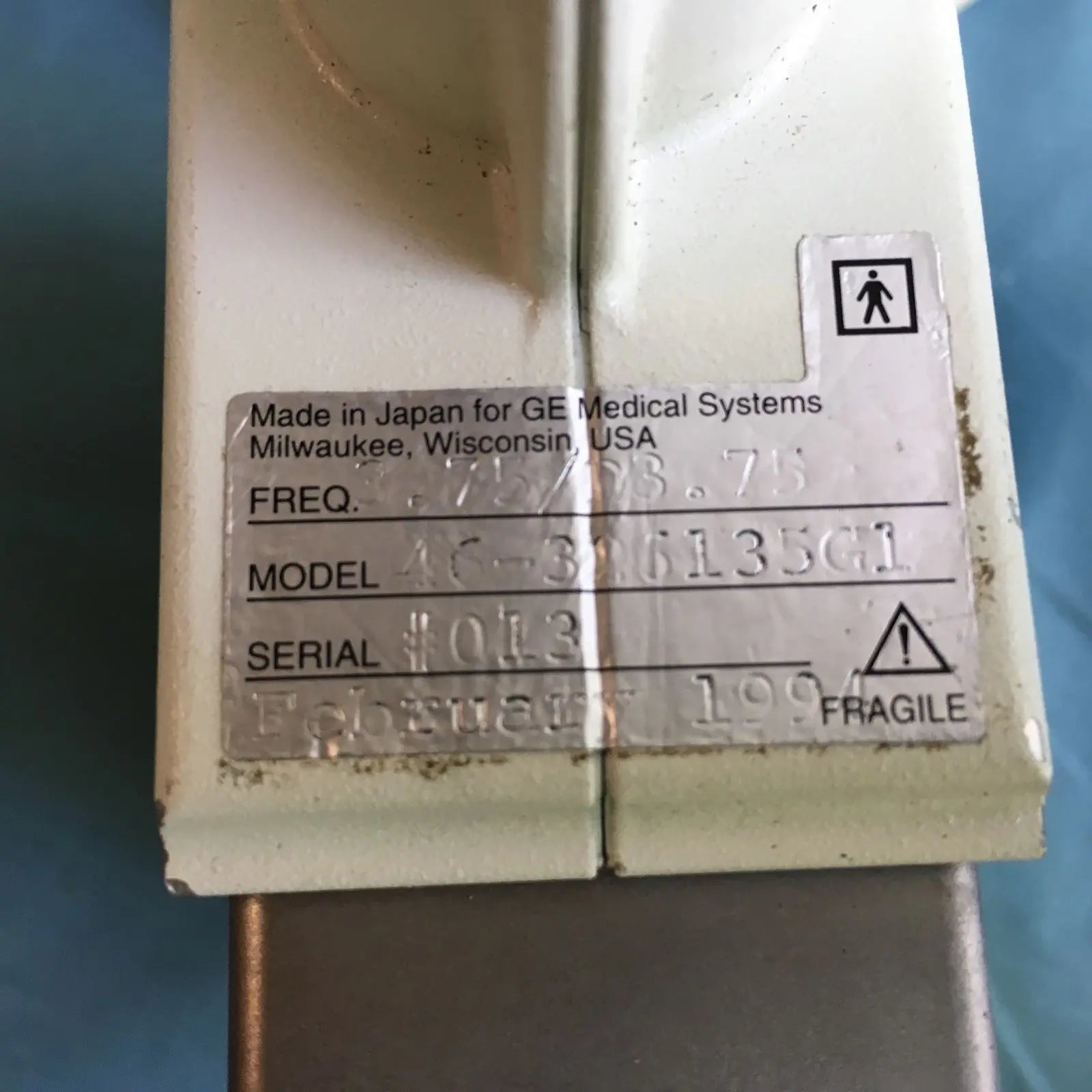 GE Medical Systems 326s Ultrasound Transducer Probe Model 46-326135G1 DIAGNOSTIC ULTRASOUND MACHINES FOR SALE