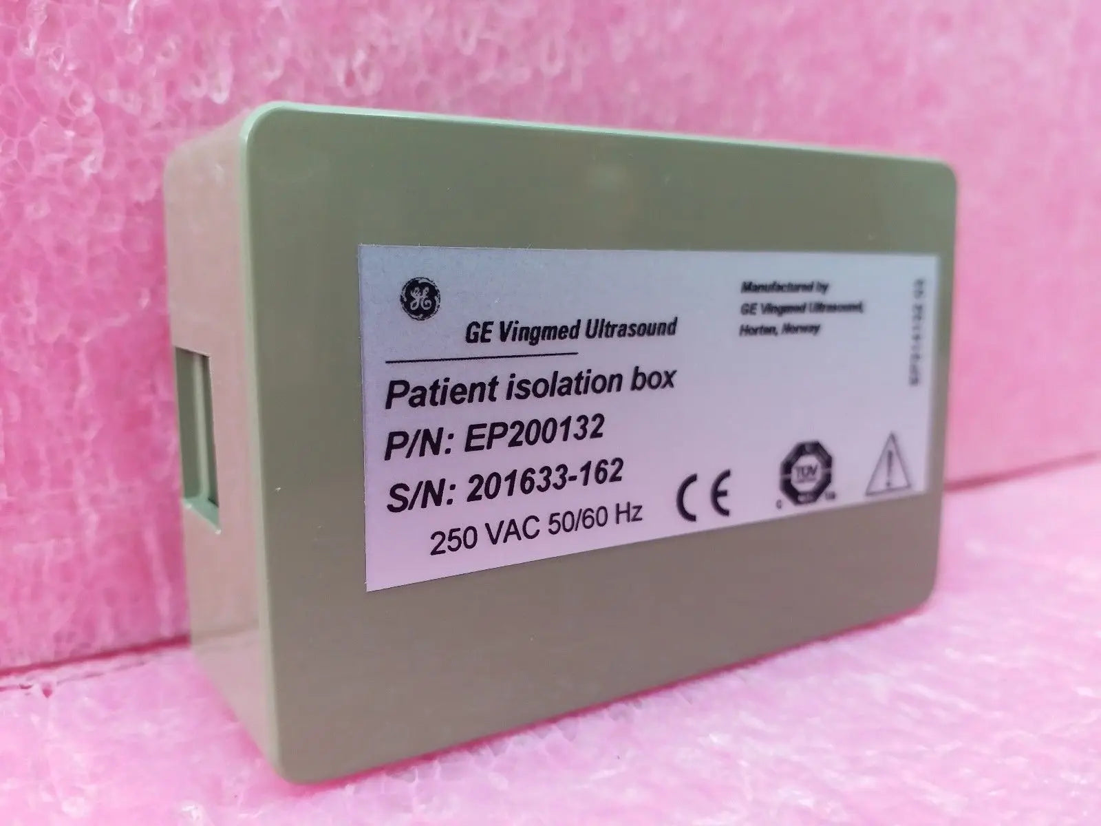 GE Vingmed Ultrasound Patient Isolation Box EP200132 250 VAC 50/60 Hz DIAGNOSTIC ULTRASOUND MACHINES FOR SALE