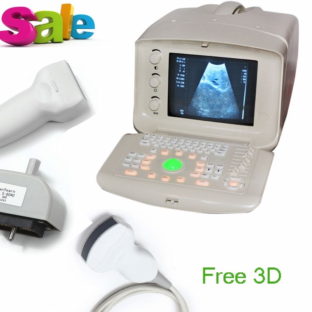 Digital Ultrasound Scanner B Ultrasound machine Convex +Linear 2 Probes 3D Sale DIAGNOSTIC ULTRASOUND MACHINES FOR SALE