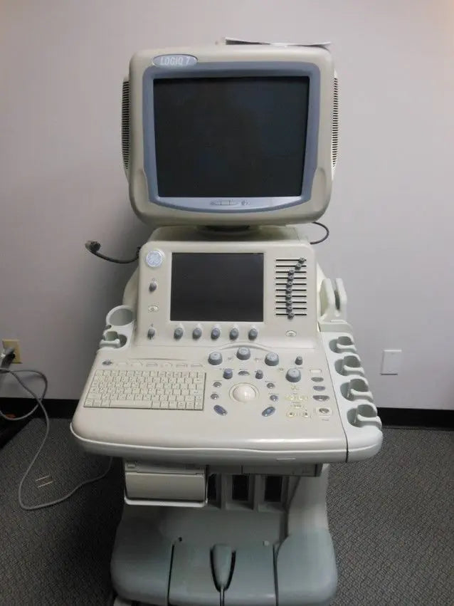 GE Logiq 7 Ultrasound (CRT Monitor) Software Version R6.0.3 - Box Only DIAGNOSTIC ULTRASOUND MACHINES FOR SALE