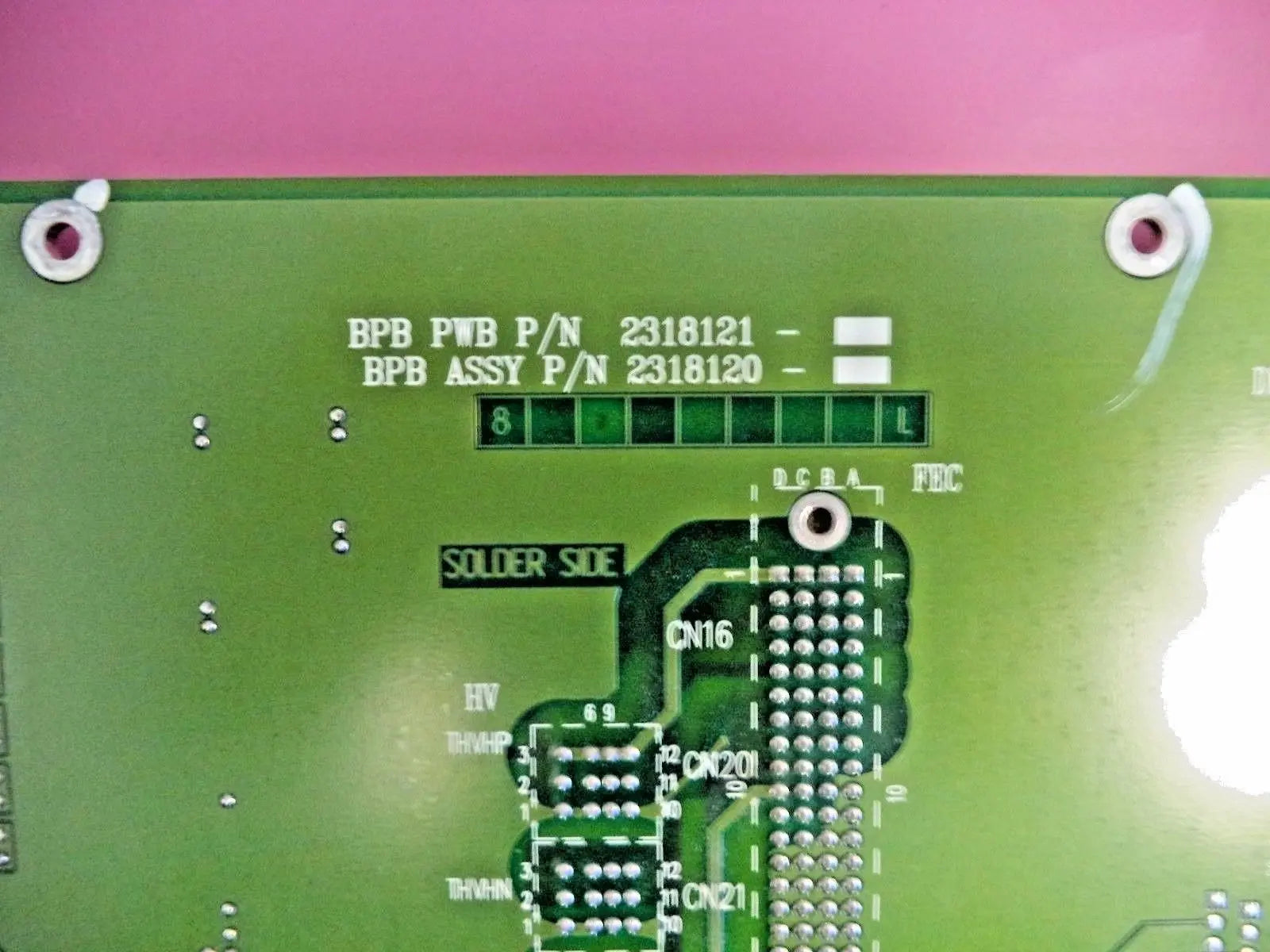 GE Logiq 3 Ultrasound Backplane Board (PN: 2318120-3) DIAGNOSTIC ULTRASOUND MACHINES FOR SALE