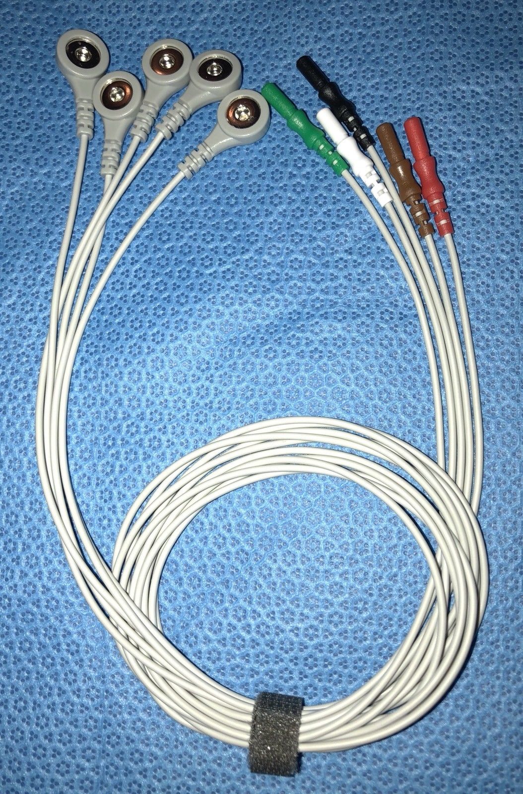 ECG Leadwire 5 Leads Snap AHA - Same Day Shipping - US Located DIAGNOSTIC ULTRASOUND MACHINES FOR SALE