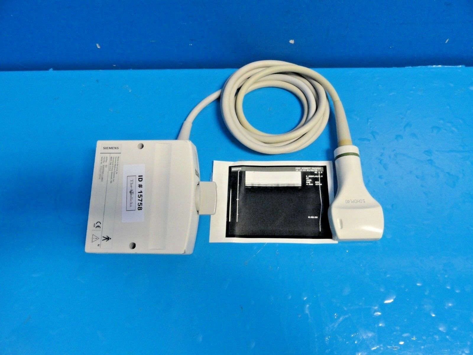 Siemens 5.0HDPL40 Linear Array Ultrasound Transducer for Sonoline Elegra ~15758 DIAGNOSTIC ULTRASOUND MACHINES FOR SALE