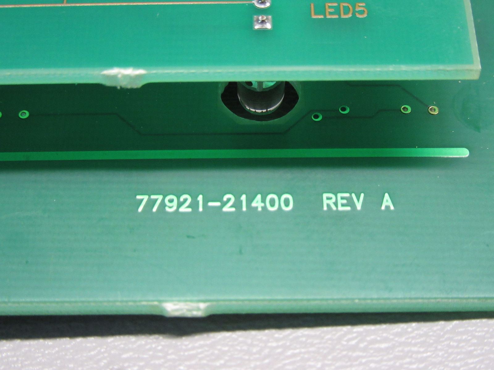a close up of a green electronic device
