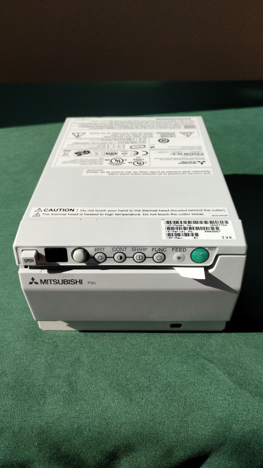 MITSUBISHI P95DW-N(S) Printer on Siemens Ultrasound x300 Sled 10427764 DIAGNOSTIC ULTRASOUND MACHINES FOR SALE