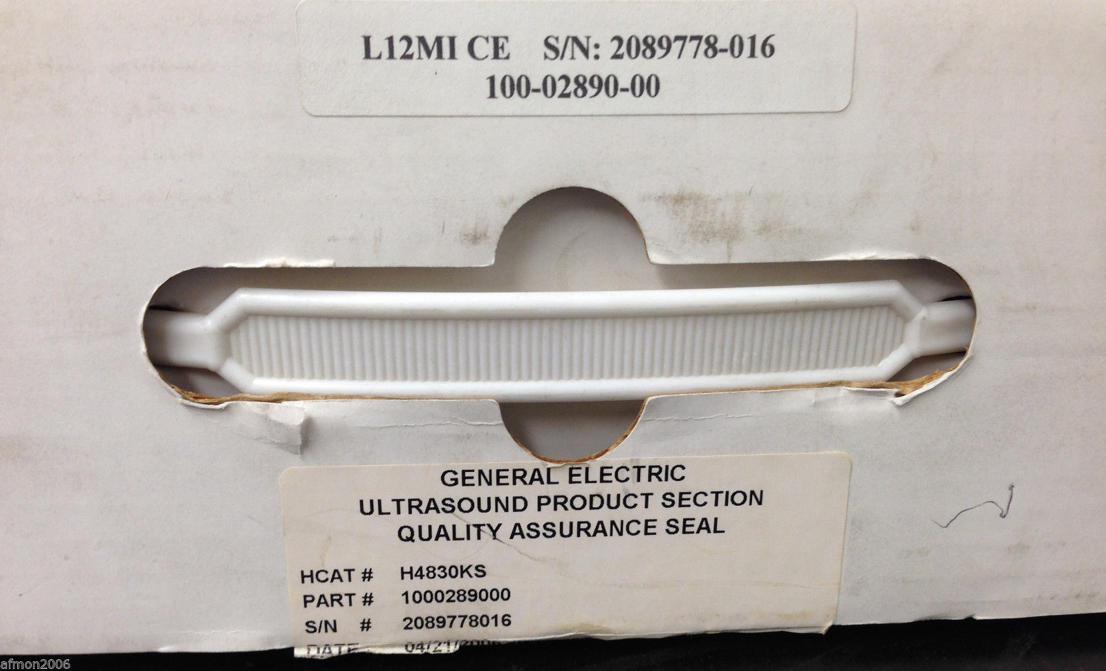 Diasonics L 12 MI Linear Array Ultrasound Transducer Probe 100-02890-00 L12MI CE DIAGNOSTIC ULTRASOUND MACHINES FOR SALE