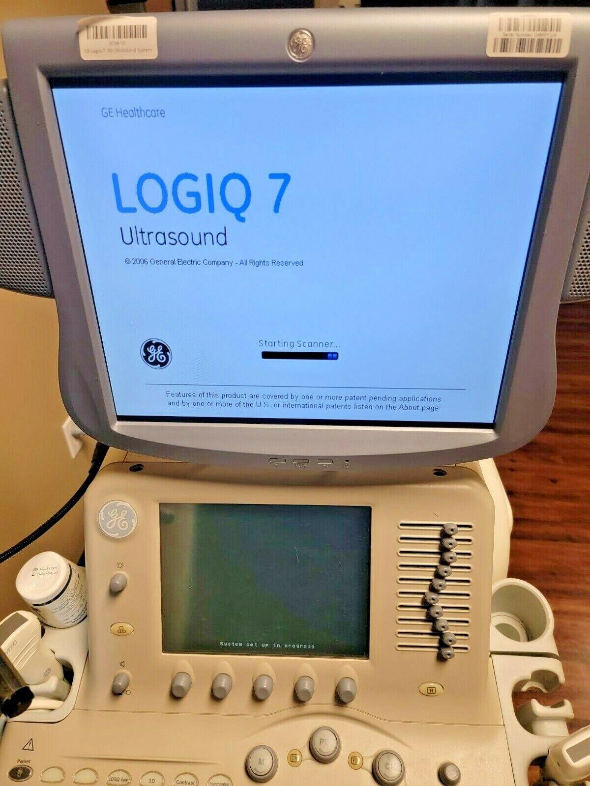GE Logiq 7 Ultrasound with M7C and M12L Probes DIAGNOSTIC ULTRASOUND MACHINES FOR SALE