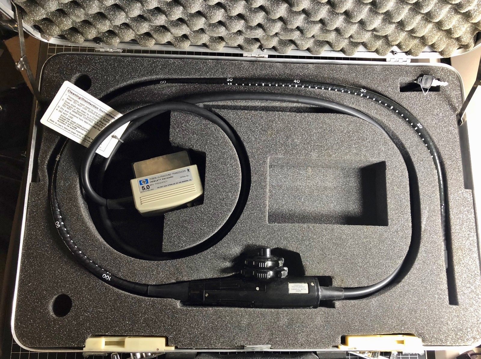 overhead shot of probe