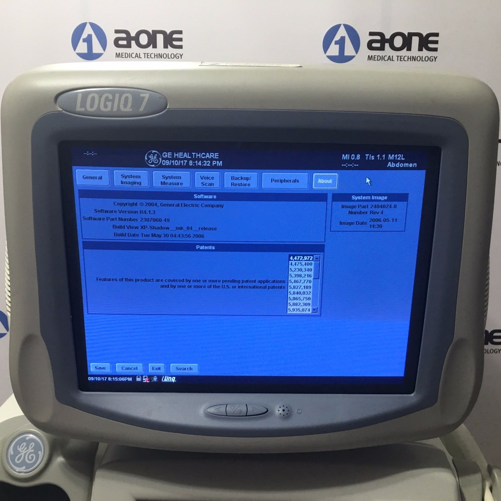 GE Logiq 9 Ultrasound System with 3.5C, E8C, 7L, 10L, and M12L Transducers DIAGNOSTIC ULTRASOUND MACHINES FOR SALE