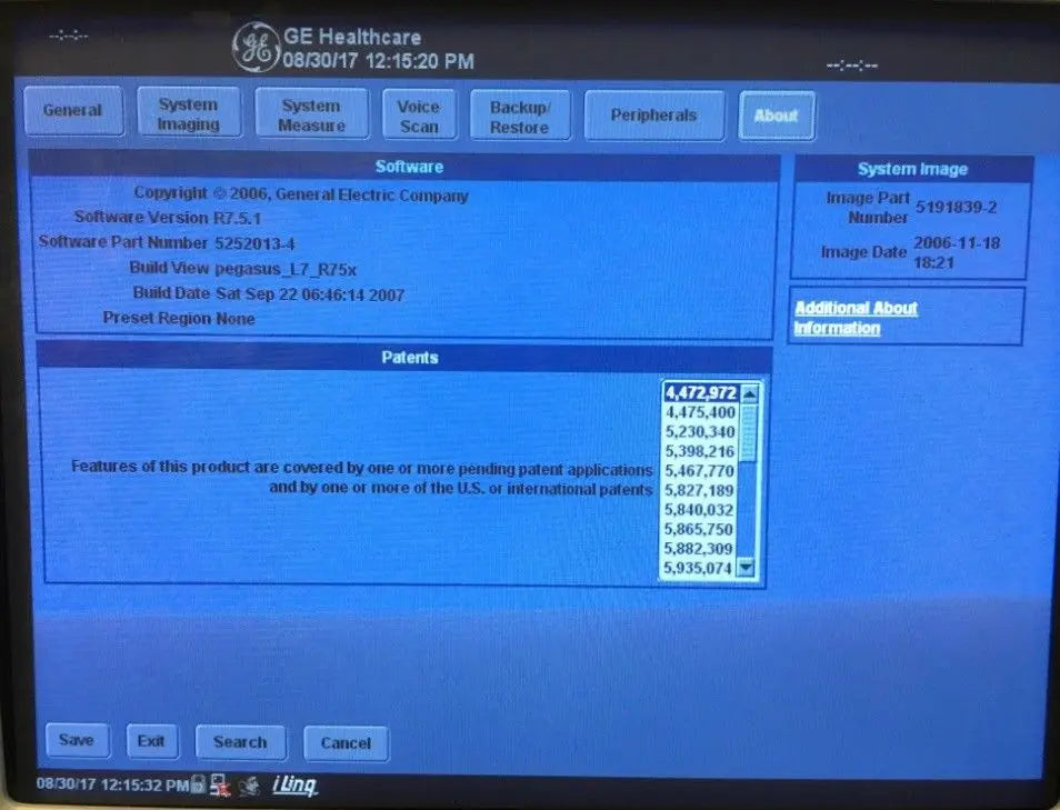GE LOGIQ 7 Ultrasound CRT Monitor Software Version R7.5.1 DIAGNOSTIC ULTRASOUND MACHINES FOR SALE