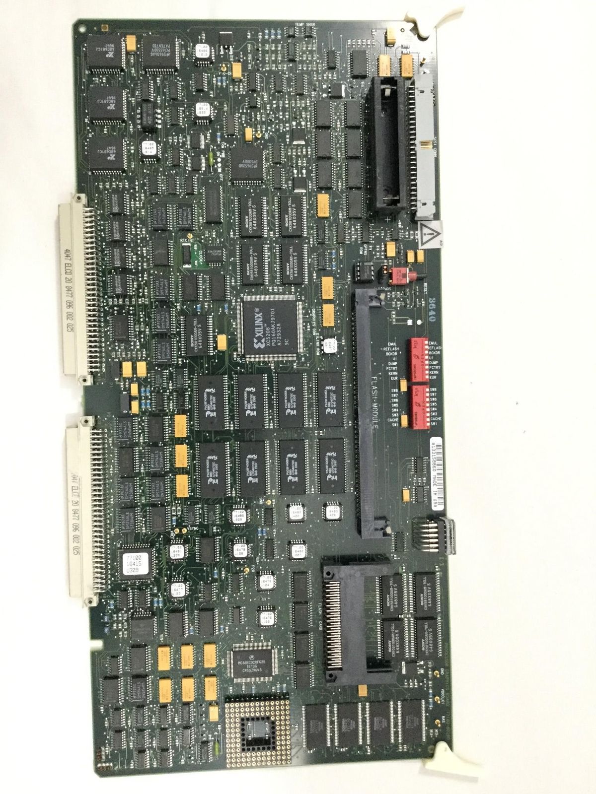 a close up of a computer mother board