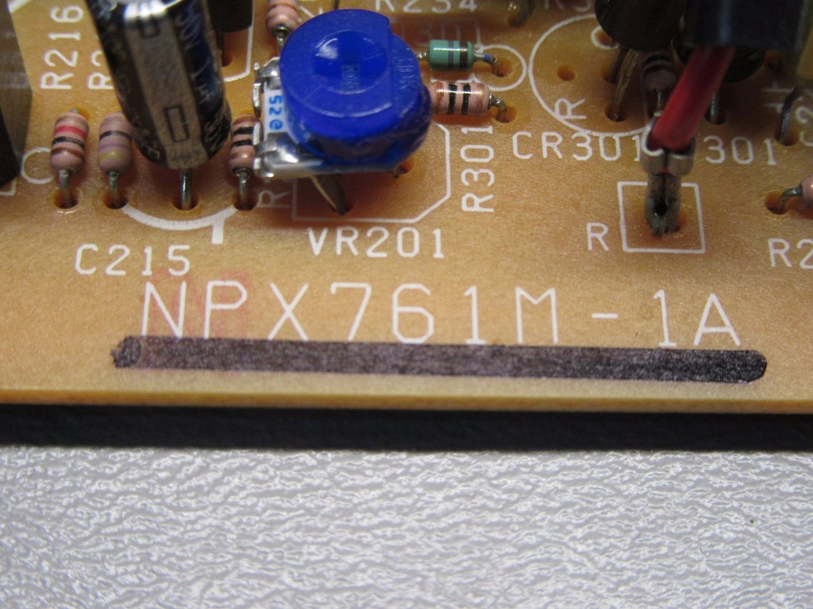 a close up of a circuit board with electronic components