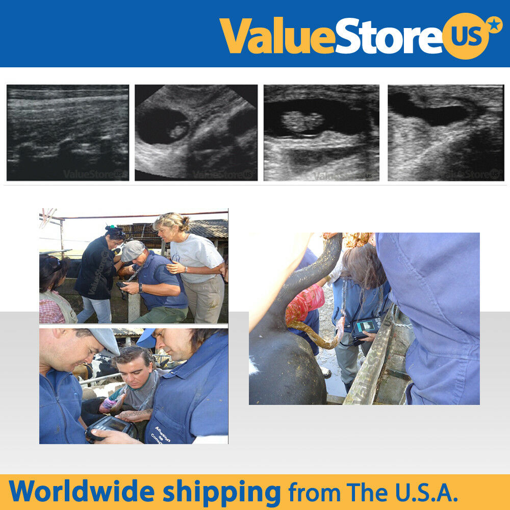 Portable Ultrasound Scanner Veterinary with 7.5 MHz Rectal Probe - Equine & Cow DIAGNOSTIC ULTRASOUND MACHINES FOR SALE