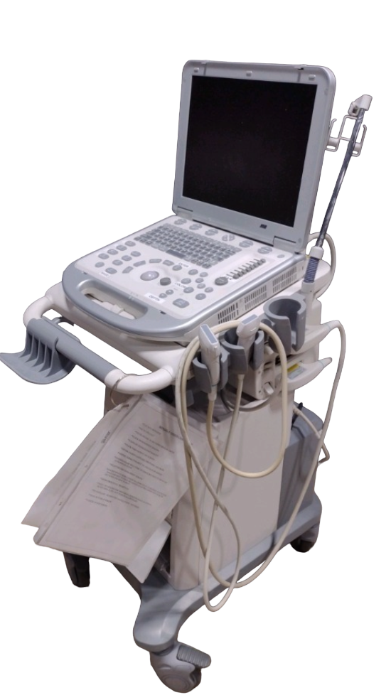 MINDRAY M7 PORTABLE ULTRASOUND MACHINE & ONE PROBE L14-6S AND CART DIAGNOSTIC ULTRASOUND MACHINES FOR SALE