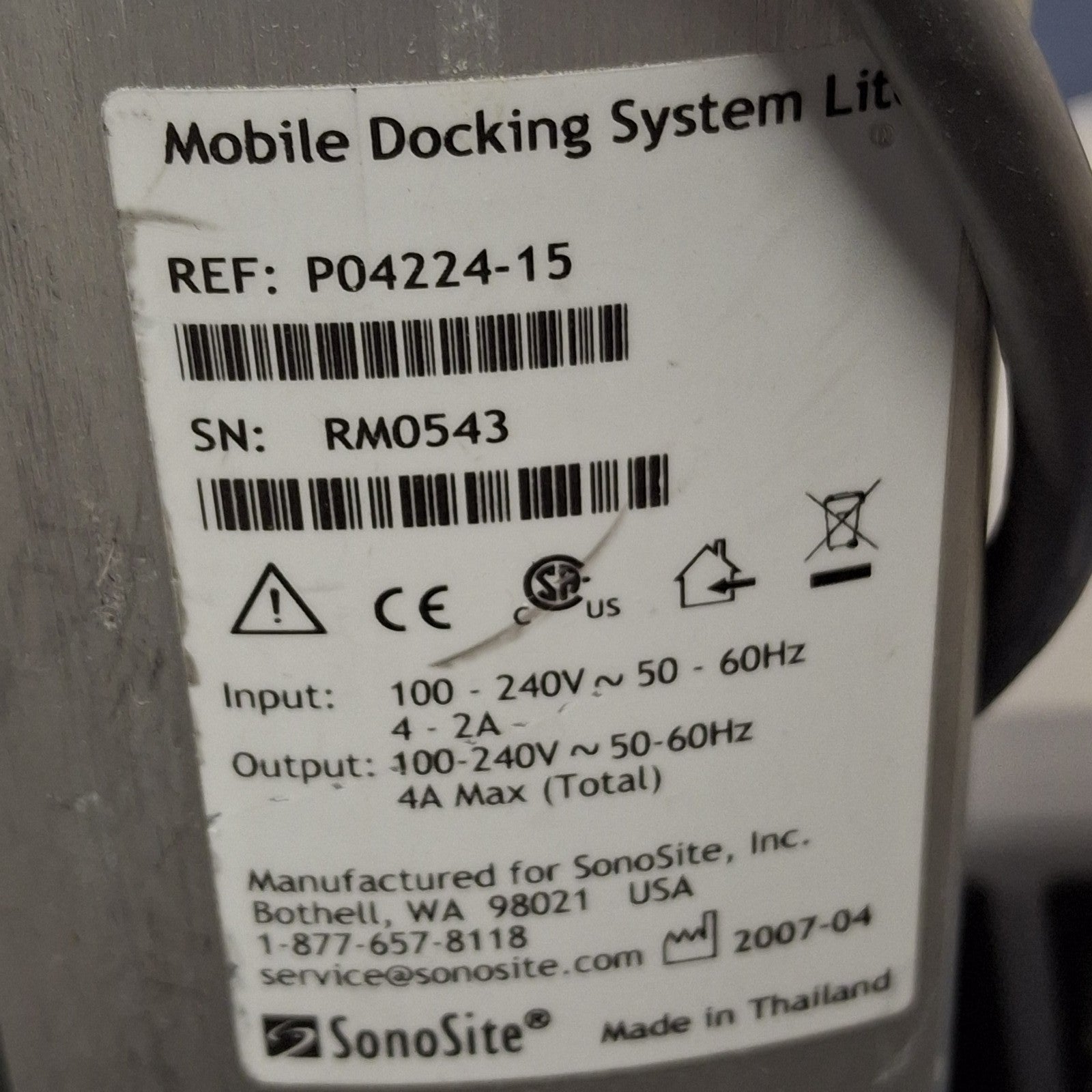 Sonosite Micromaxx Portable Ultrasound