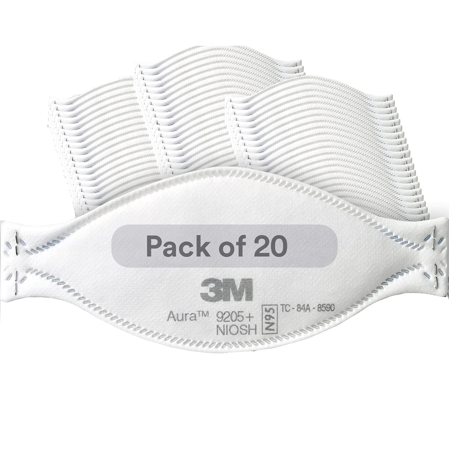 3M Aura Particulate Respirator 9205+, N95, Pack of 20 Disposable Respirators, In DIAGNOSTIC ULTRASOUND MACHINES FOR SALE